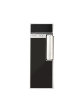 Colibri Continental Feuerzeug Schwarz/Chrom mit Softflamme