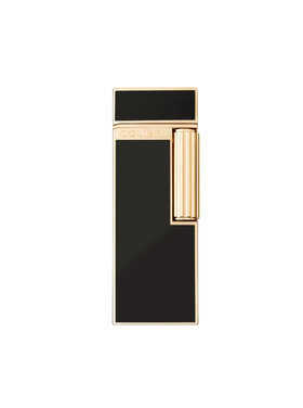 Colibri Continental Feuerzeug Schwarz/Gold mit Softflamme