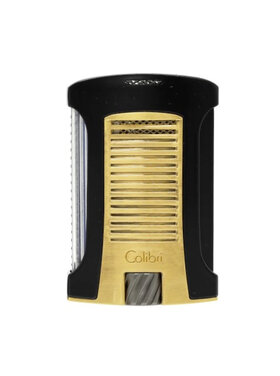 Colibri Daytona Feuerzeug Schwarz/Gold mit Single-Jet-Flamme