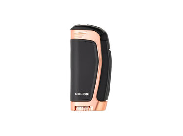 Colibri Enterprise 3 Feuerzeug Schwarz/Roségold mit Bohrer