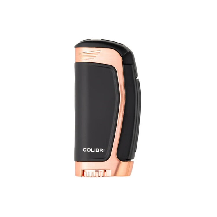 Colibri  Enterprise 3 Feuerzeug Schwarz/Roségold mit Bohrer