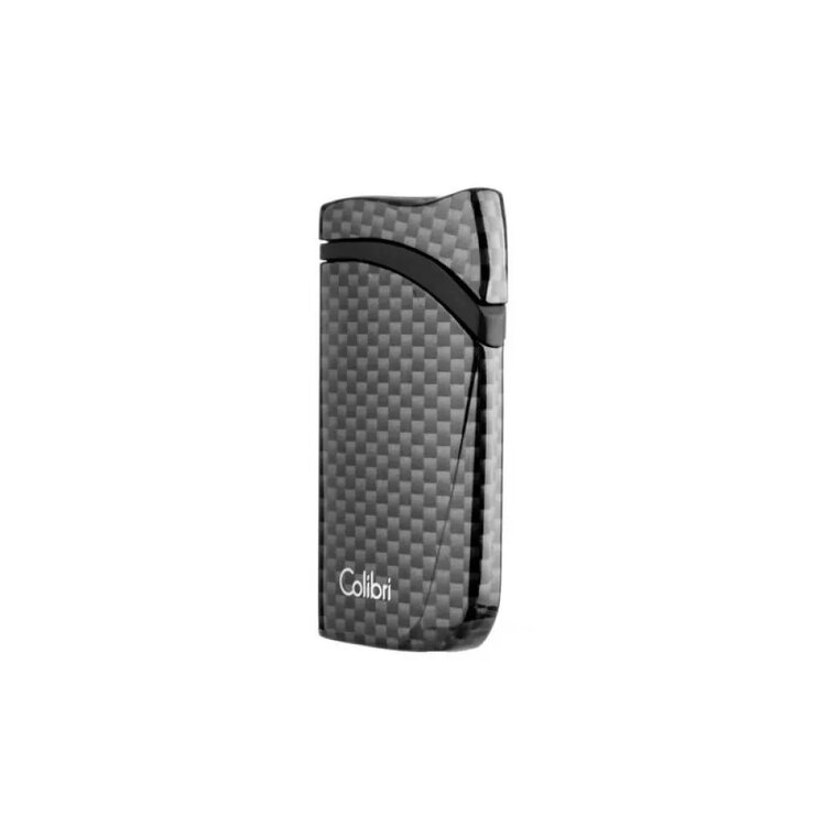 Colibri  Falcon Feuerzeug Carbon Schwarz mit Schrägflamme