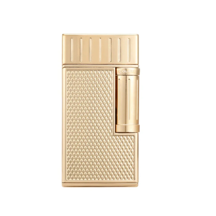 Colibri  Julius Feuerzeug Gold mit Doppel-Softflamme