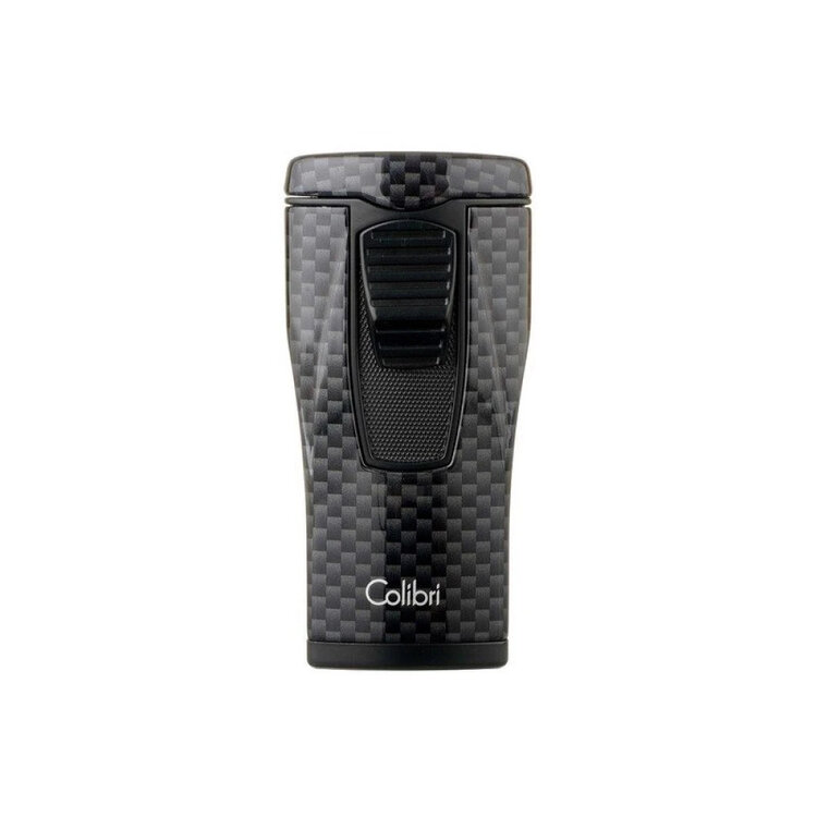 Colibri Monaco Feuerzeug Carbon Schwarz mit 3-fach Jet