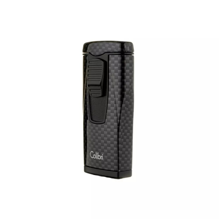 Colibri Monaco Feuerzeug Carbon Schwarz mit 3-fach Jet