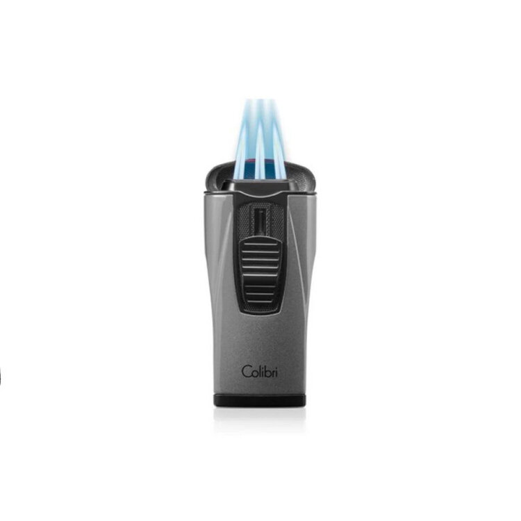 Colibri Monaco Feuerzeug Anthrazit metallic mit 3-fach Jet