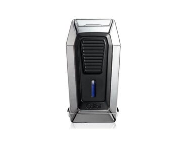 Colibri  Feuerzeug Quantum Chrom mit 3-fach Jet und V-Cutter