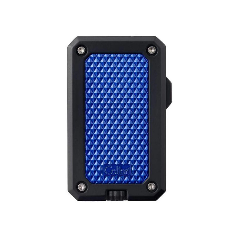 Colibri Rally Feuerzeug Blau/Schwarz mit Jet-Flamme