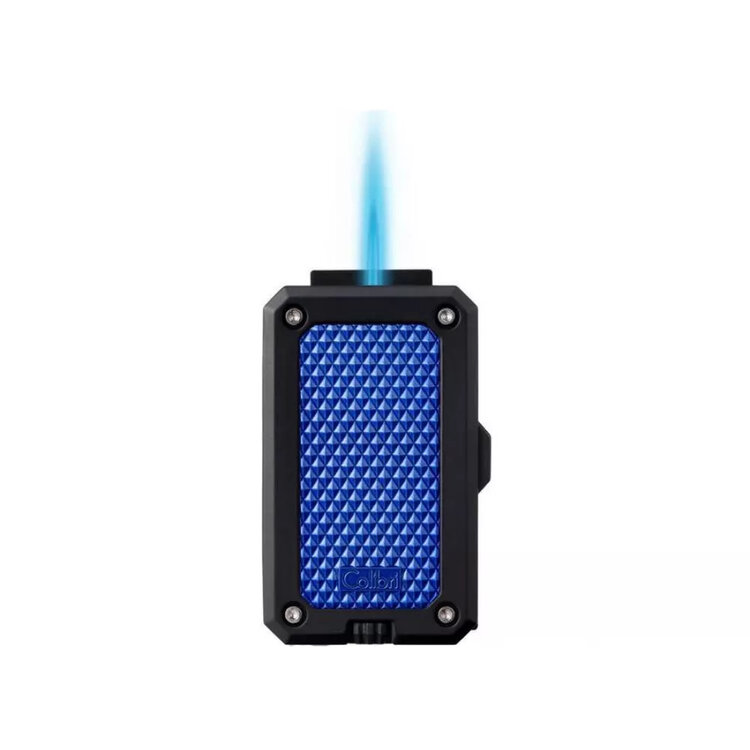 Colibri Rally Feuerzeug Blau/Schwarz mit Jet-Flamme