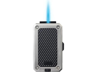 Colibri  Feuerzeug Rally Chrom/Schwarz mit Jet-Flamme