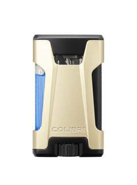 Colibri Rebel Feuerzeug Gold mit Doppel-Jet