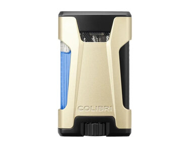Colibri Rebel Feuerzeug Gold mit Doppel-Jet