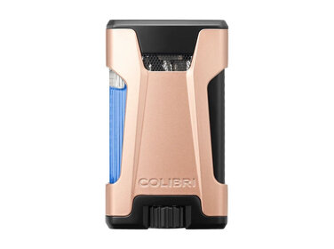 Colibri Rebel Feuerzeug Roségold mit Doppel-Jet