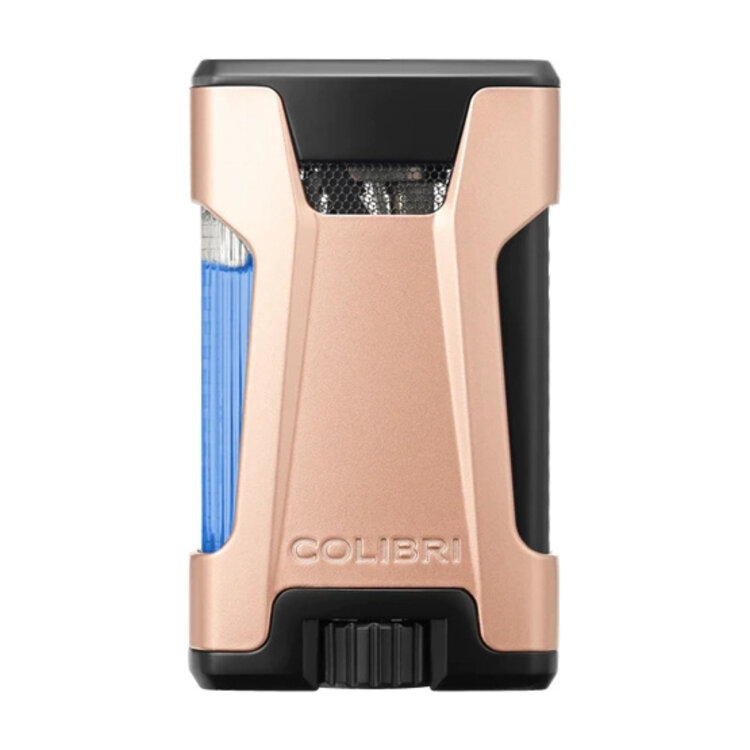 Colibri  Rebel Feuerzeug Roségold mit Doppel-Jet