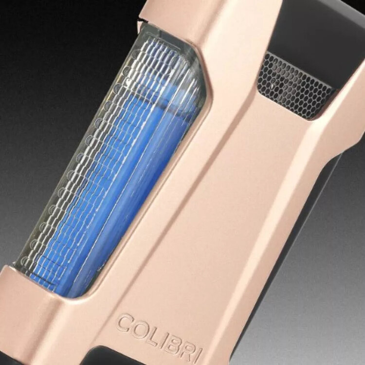 Colibri  Rebel Feuerzeug Roségold mit Doppel-Jet