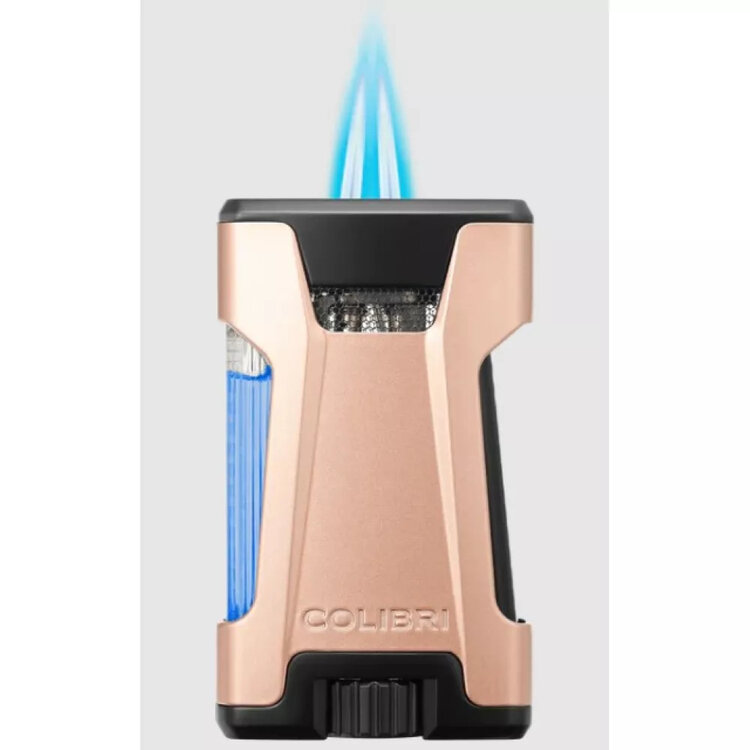 Colibri  Rebel Feuerzeug Roségold mit Doppel-Jet