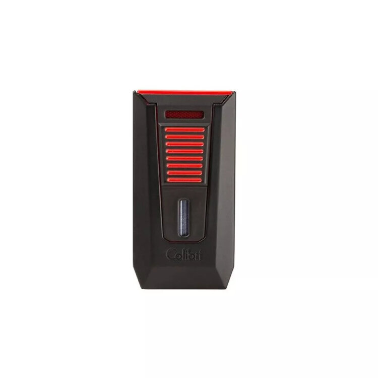 Colibri Slide Feuerzeug Schwarz/Rot mit Bohrer