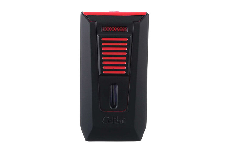 Colibri Slide Feuerzeug Schwarz/Rot mit Bohrer