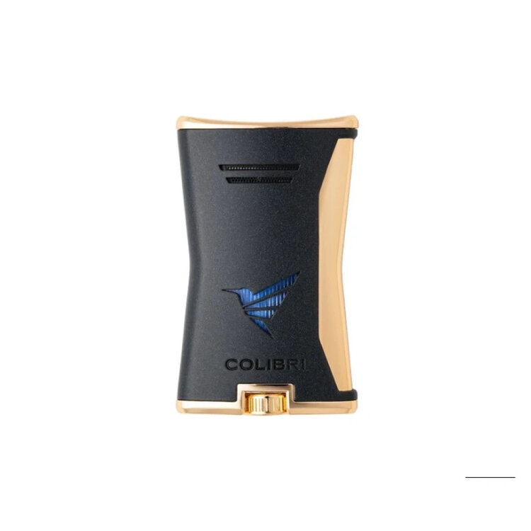Colibri  Slim Feuerzeug Schwarz/Gold