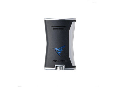 Colibri Slim Feuerzeug Schwarz/Chrom