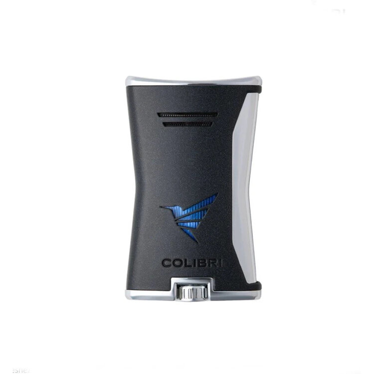 Colibri  Slim Feuerzeug Schwarz/Chrom