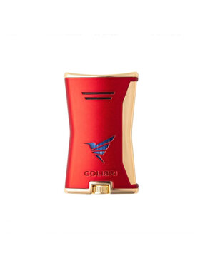 Colibri Slim Feuerzeug Rot/Gold
