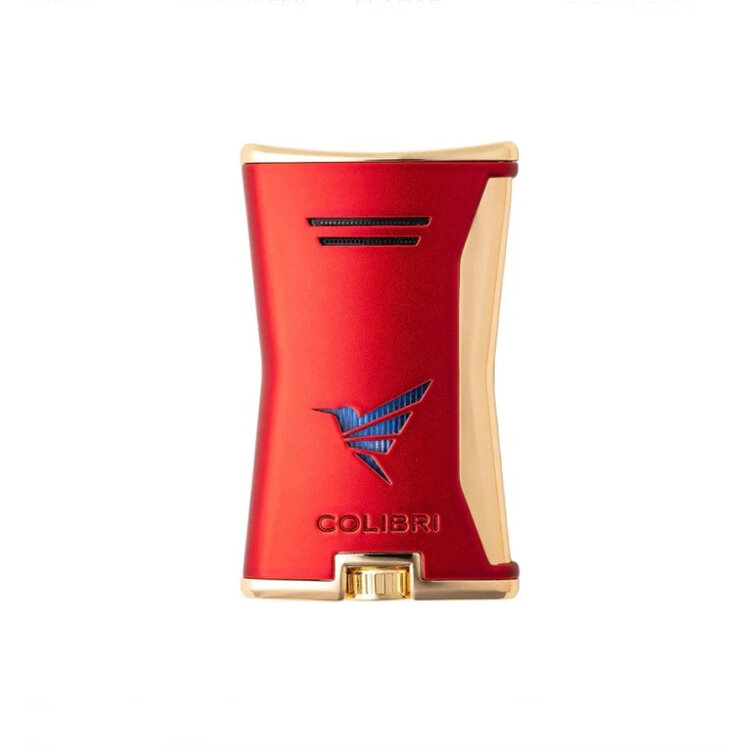 Colibri Slim Feuerzeug Rot/Gold