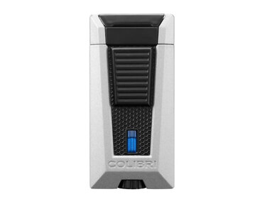 Colibri Stealth Feuerzeug Silber/Schwarz mit 3-fach Jet