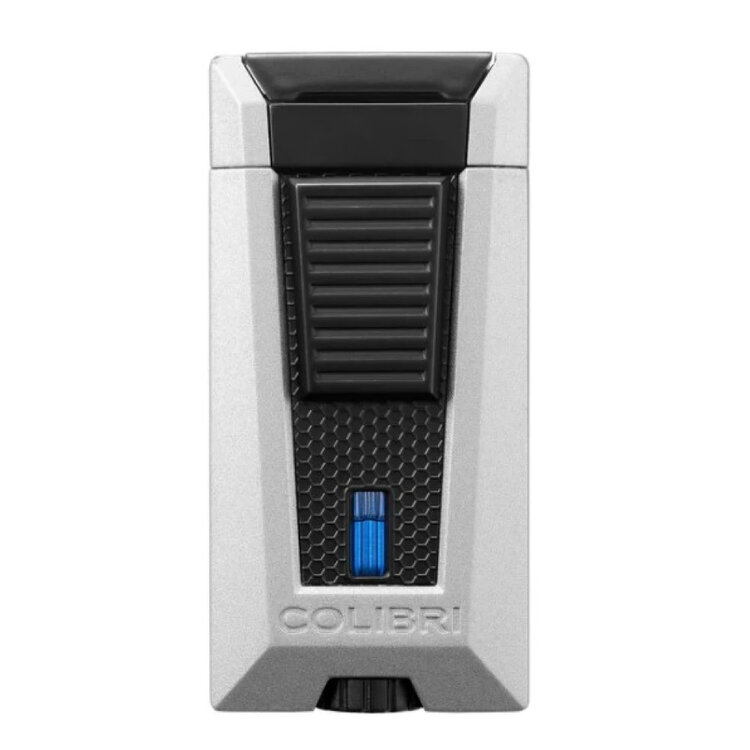 Colibri Stealth Feuerzeug Silber/Schwarz mit 3-fach Jet