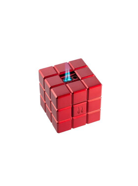 Colibri Heritage Cube Tischfeuerzeug Rot