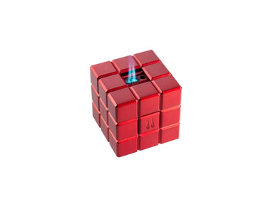 Colibri  Tischfeuerzeug Heritage Cube Rot mit zwei Flammenarten
