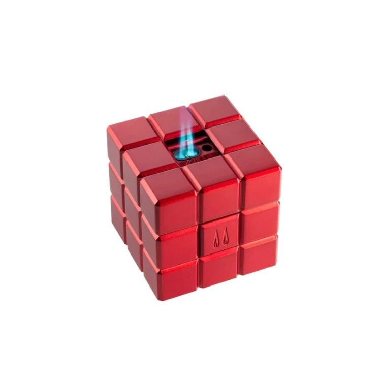 Colibri Heritage Cube Tischfeuerzeug Rot