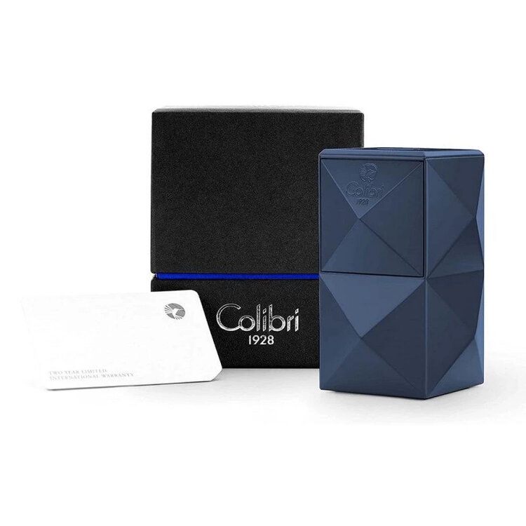 Colibri Quasar Tischfeuerzeug Blau mit 3-fach Jet