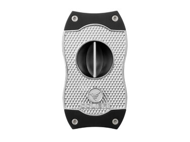 Colibri  Zigarrenschneider Diamond V-Cut Chrom/Schwarz 23 mm