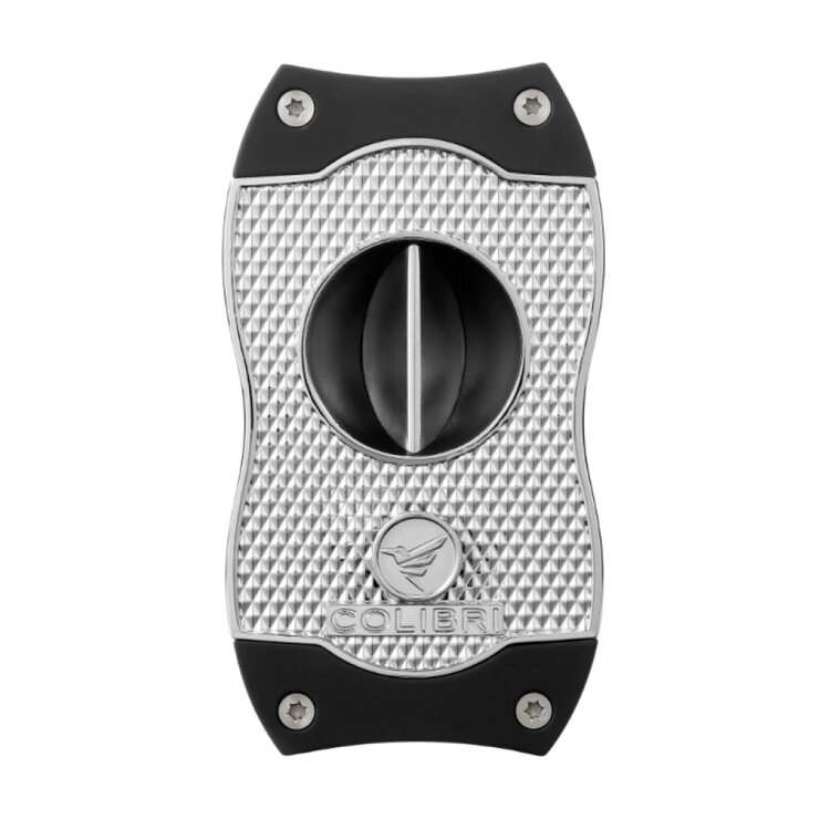 Colibri Diamond V-Cut Zigarrenschneider Chrom/Schwarz 23 mm