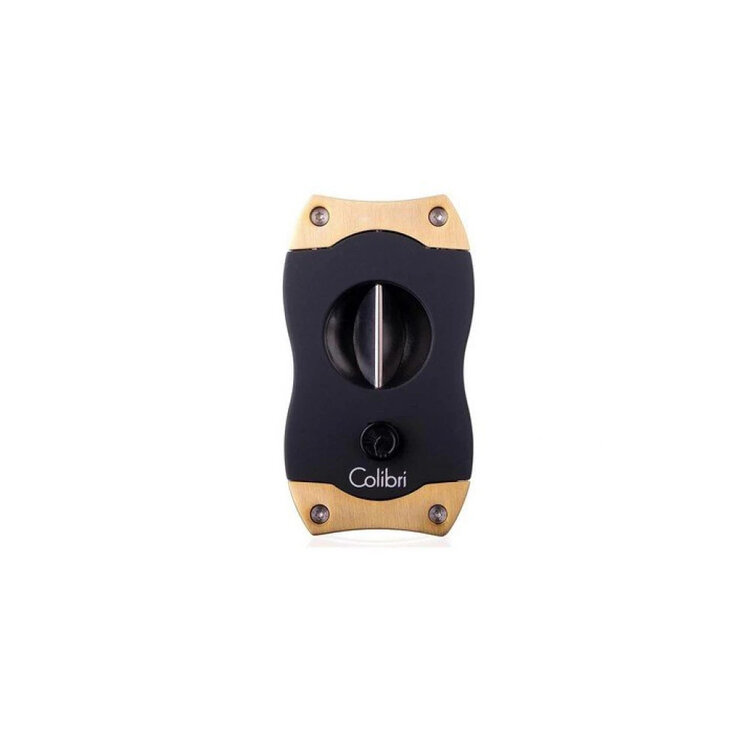 Colibri  V-Cut Zigarrenschneider Gold gebürstet 23 mm