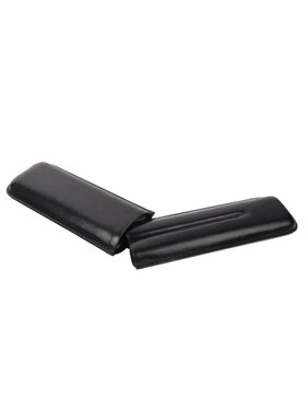 Graziani Zigarrenetui Leder Schwarz für 2 Double Corona
