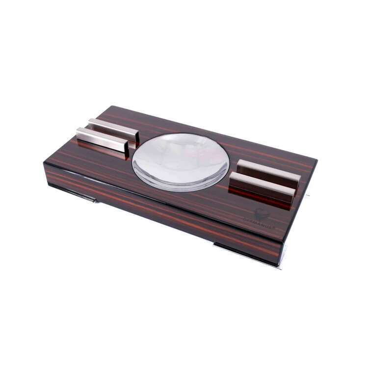 Graziani  Zigarrenaschenbecher Holz Braun für 2 Zigarren