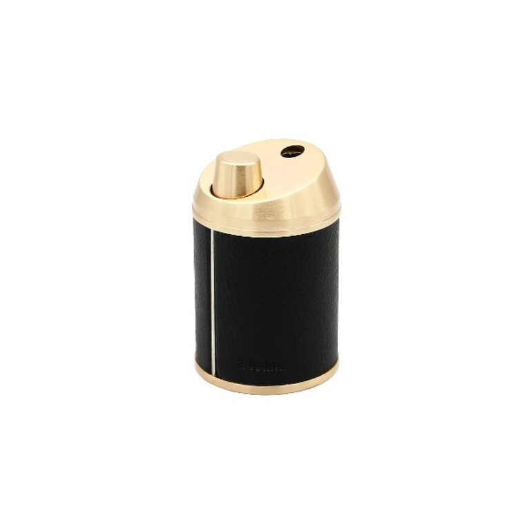 Adorini Jet Edge Tischfeuerzeug Schwarz/Gold mit Jet-Flamme