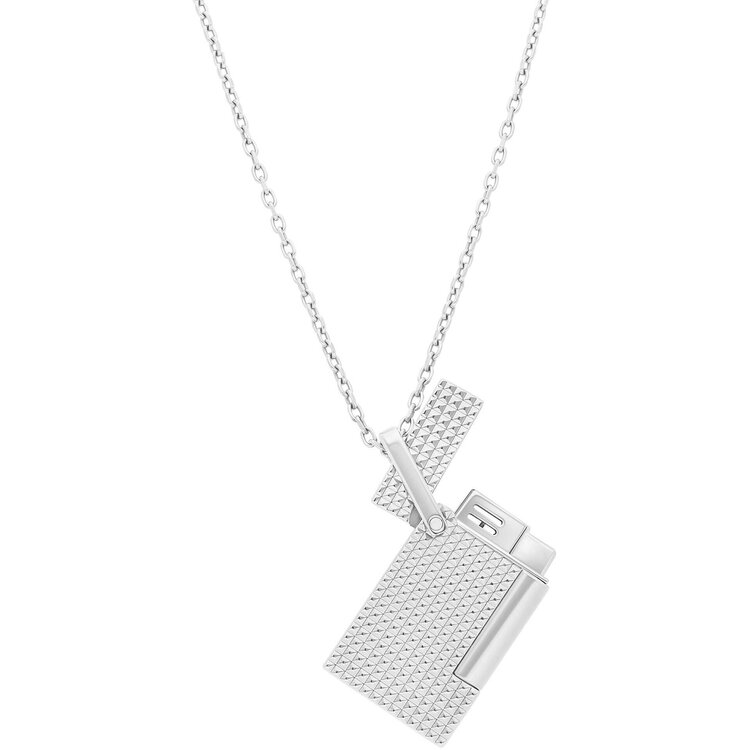 S.T. Dupont  Feuerzeug an Halskette Silber K27066CH
