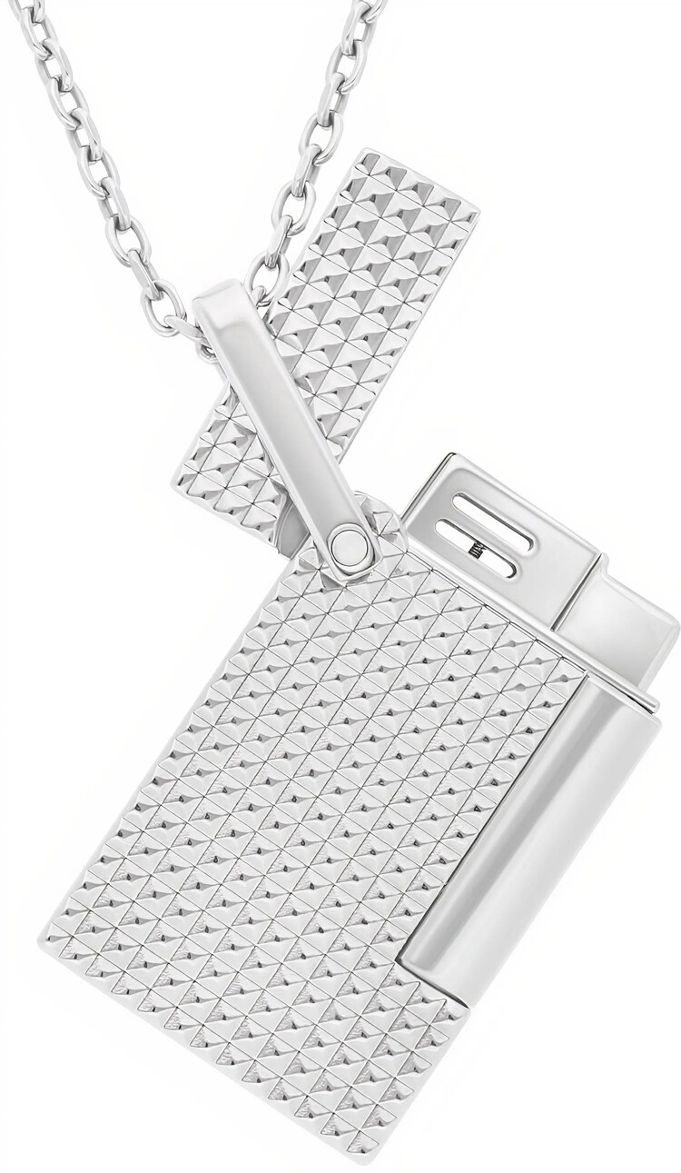 S.T. Dupont  Feuerzeug an Halskette Silber K27066CH