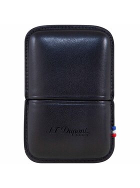 S.T. Dupont Feuerzeug-Etui Ligne 2 Leder Schwarz 183070