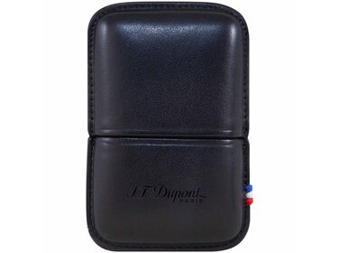 S.T. Dupont Feuerzeug-Etui Ligne 2 Leder Schwarz 183070