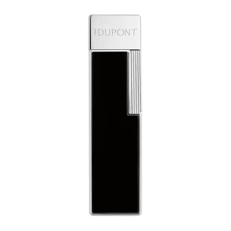 S.T. Dupont  Twiggy Feuerzeug Naturlack Schwarz/Chrom 030111