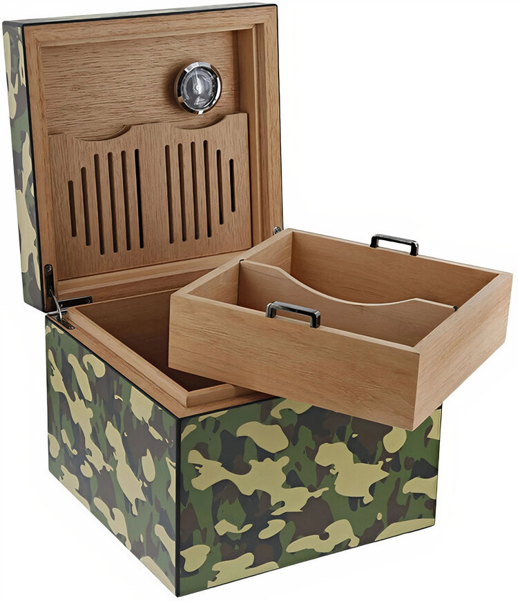 S.T. Dupont Cube Humidor Camouflage für 60 Zigarren