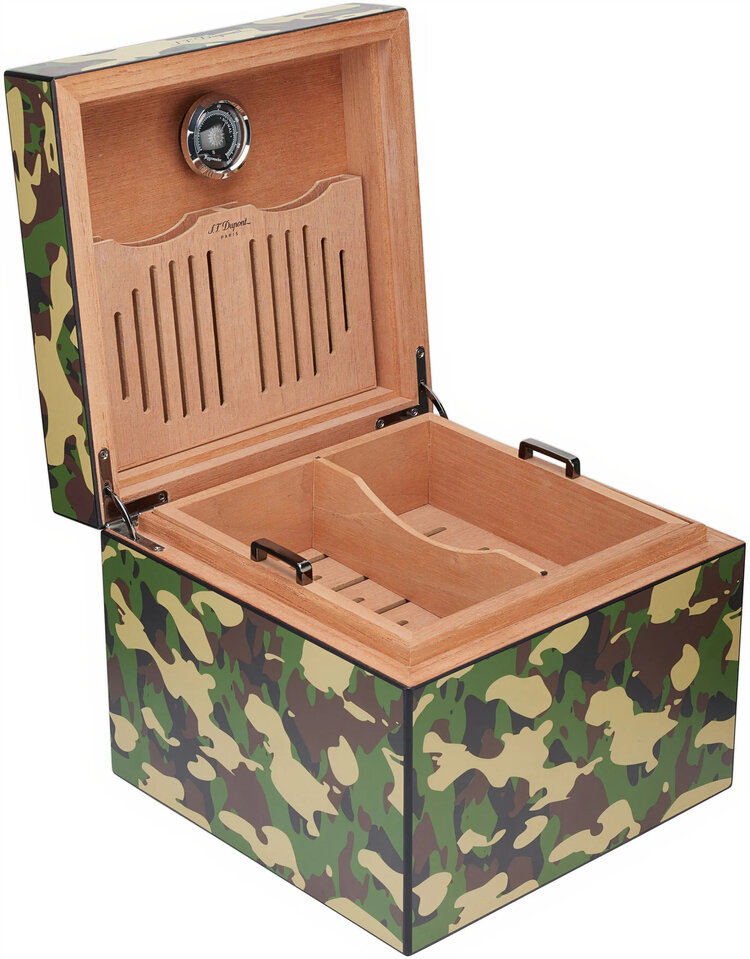 S.T. Dupont Cube Humidor Camouflage für 60 Zigarren