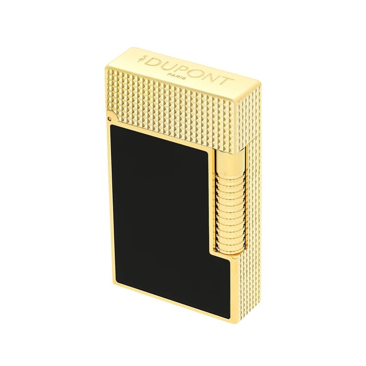 S.T. Dupont Le Grand Feuerzeug Cling Schwarzlack/Gold C23790CL