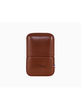 S.T. Dupont Feuerzeug-Etui Ligne 2 Leder Braun