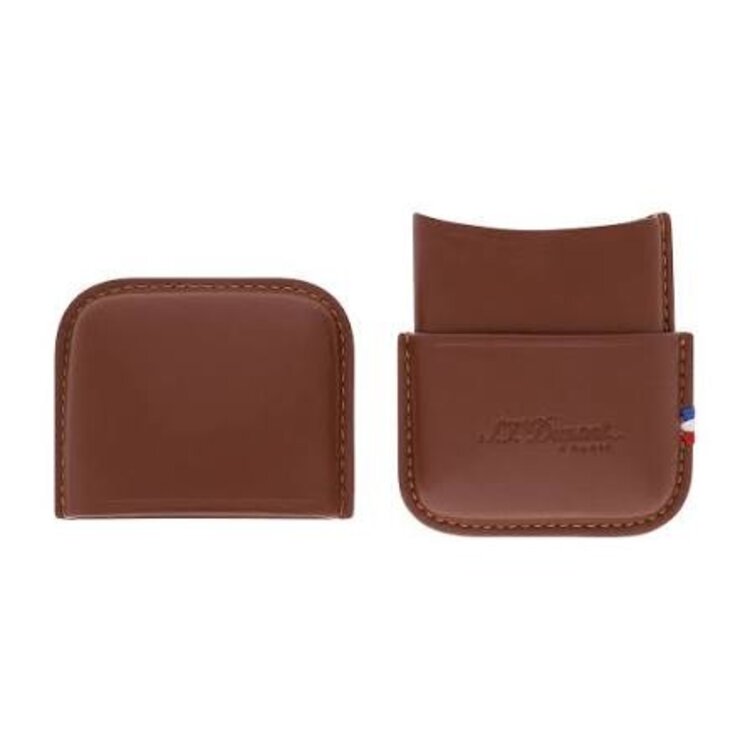 S.T. Dupont Feuerzeug-Etui Ligne 2 Leder Braun