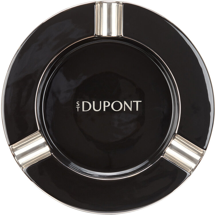 S.T. Dupont XL Zigarrenaschenbecher Schwarz/Silber